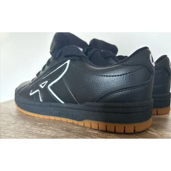 Vintage Airwalk Skater Shoes Chunky Fat Tongue Men's Size 10 Black Leather Y2K - Picture 6 of 12